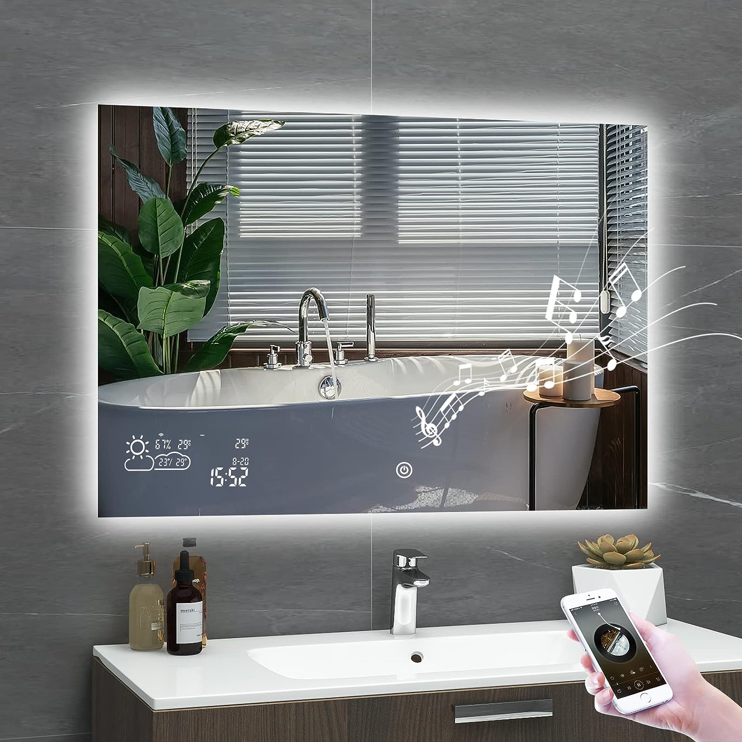 smart bathroom mirror